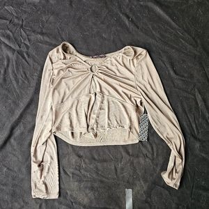 Long sleeve crop top